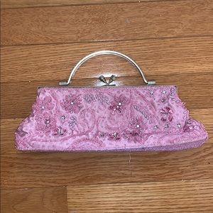 Pink Beaded Bag